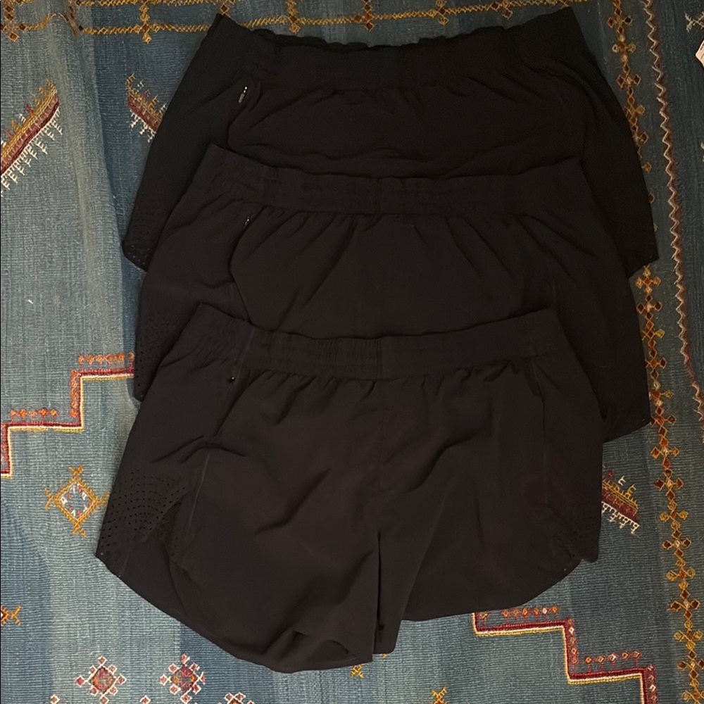 Black Athleta Shorts Lightweight Performance Fabric - hustle 4.5 inseam